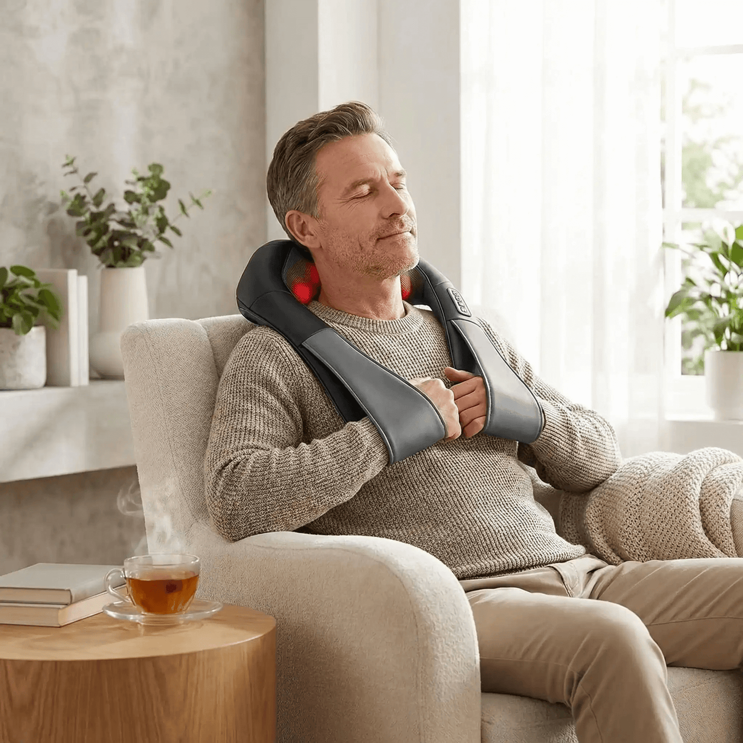 Masseur cervical Relief professionnel gris