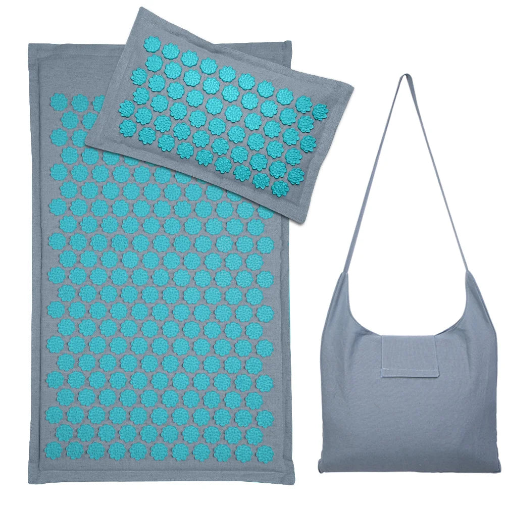 3 pièces bleu bleu tapis d'acupression Cocoon 