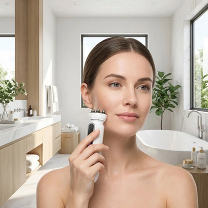 Appareil massage visage tête rotative soin beauté maison