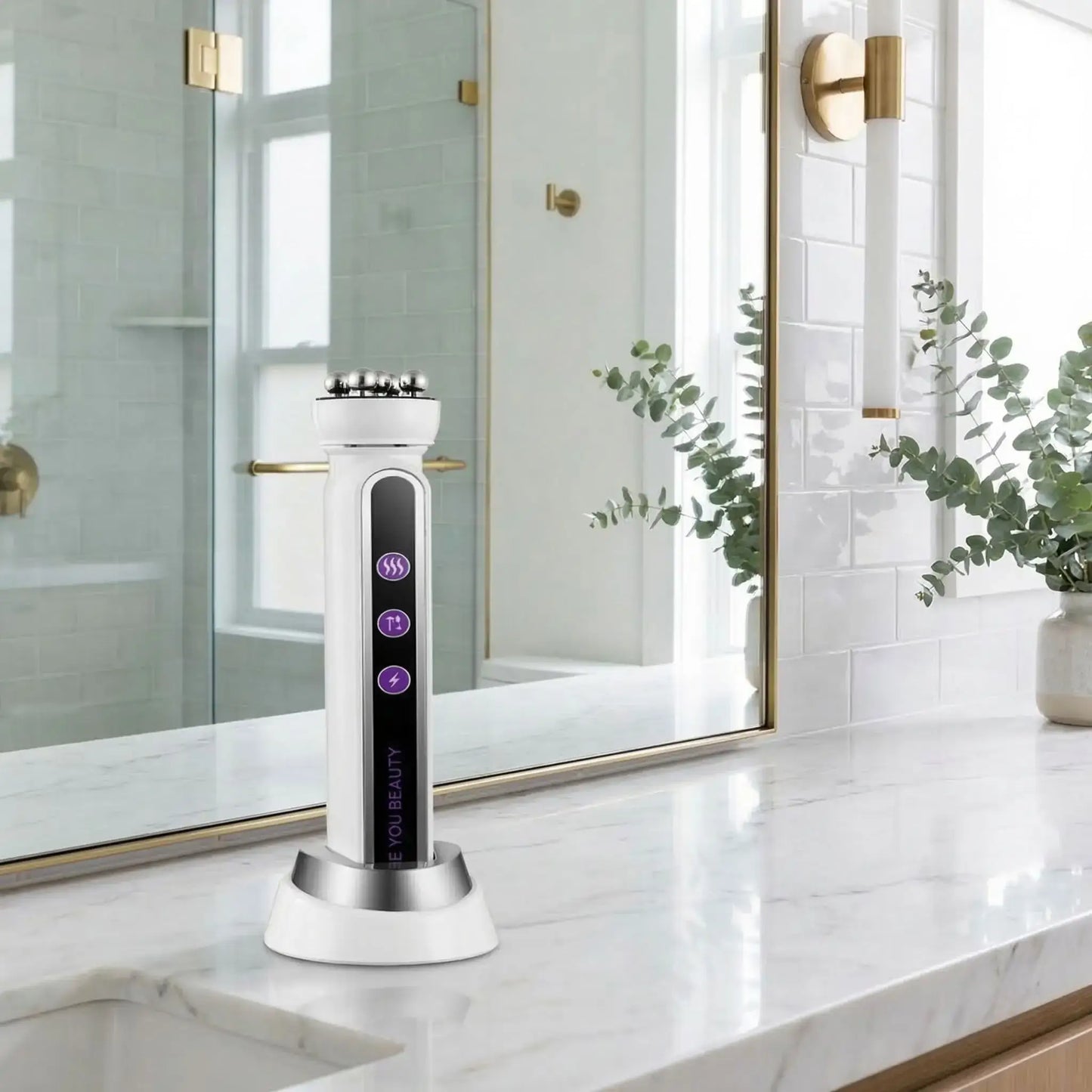 Appareil massage visage tête rotative soin_visage