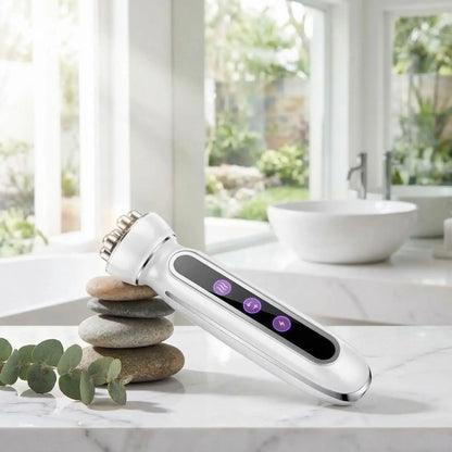 Appareil massage visage tête rotatif sur table