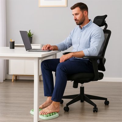 Appareil de passage pieds bureau travail relaxation anti-stress productivité