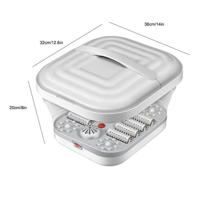 Bain de pied pliable chauffant massant dimension