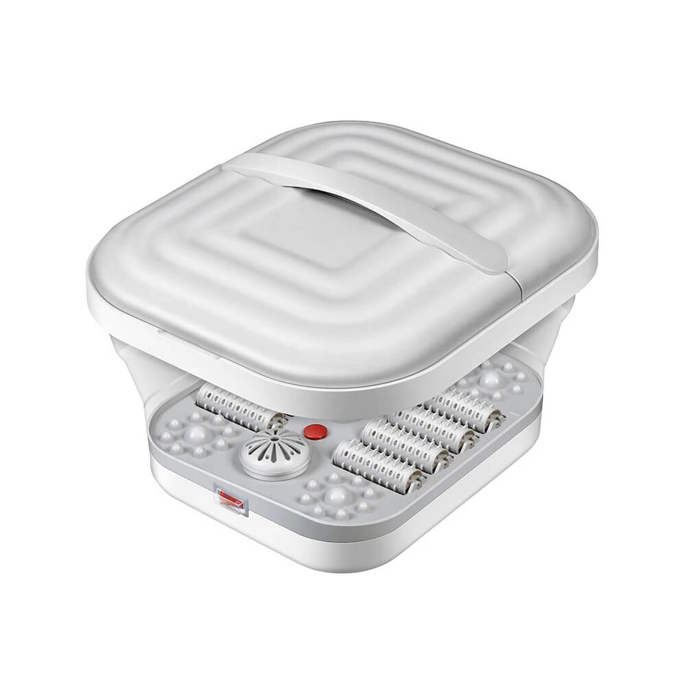 Bain de pied pliable chauffant, massant, vue transparente