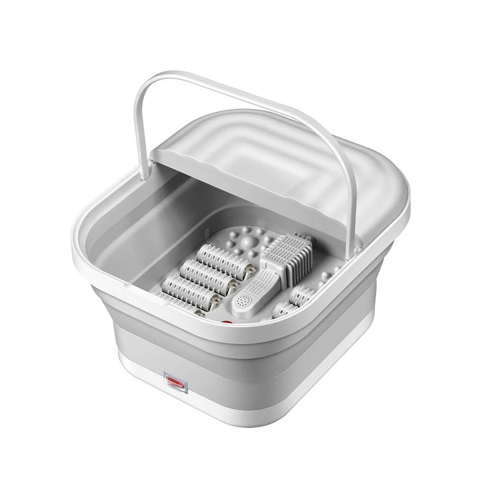 Bain de pied pliable chauffant, massant vue ouverte