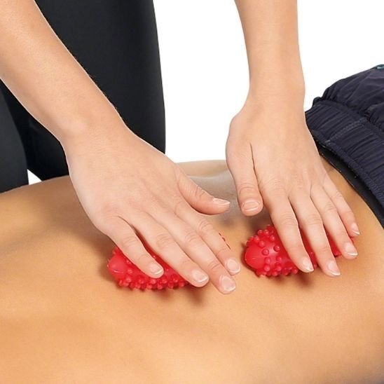Boule de massage Thérapeutique rouge récupération sport