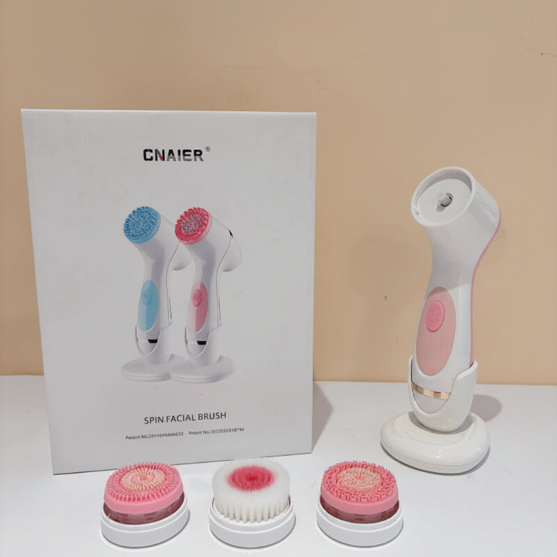 Brosse nettoyante visage électrique avec les têtes