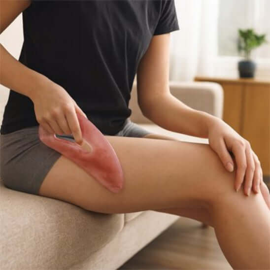 Gua sha corps drainage lymphatique anti cellulite cuisse
