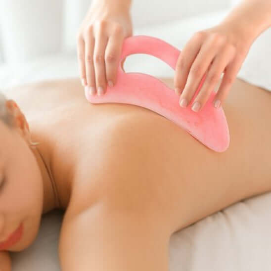 Gua sha corps drainage lymphatique peau lisse