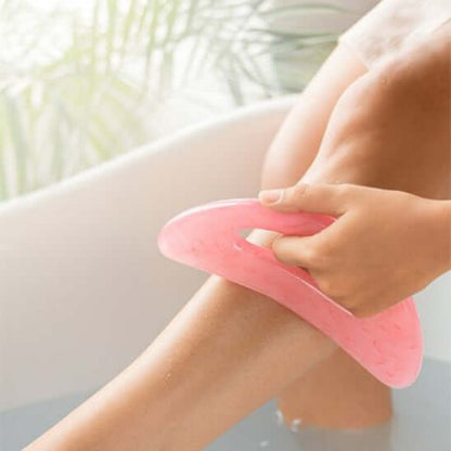 Gua sha corps drainage lymphatique rose