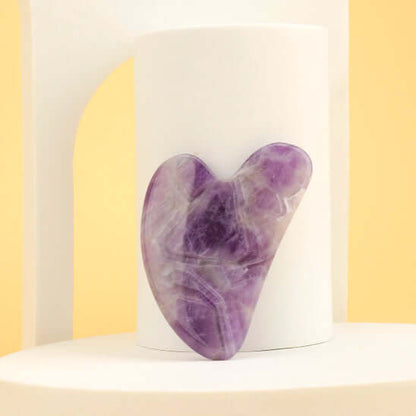 Gua sha puredrain amethiste violette