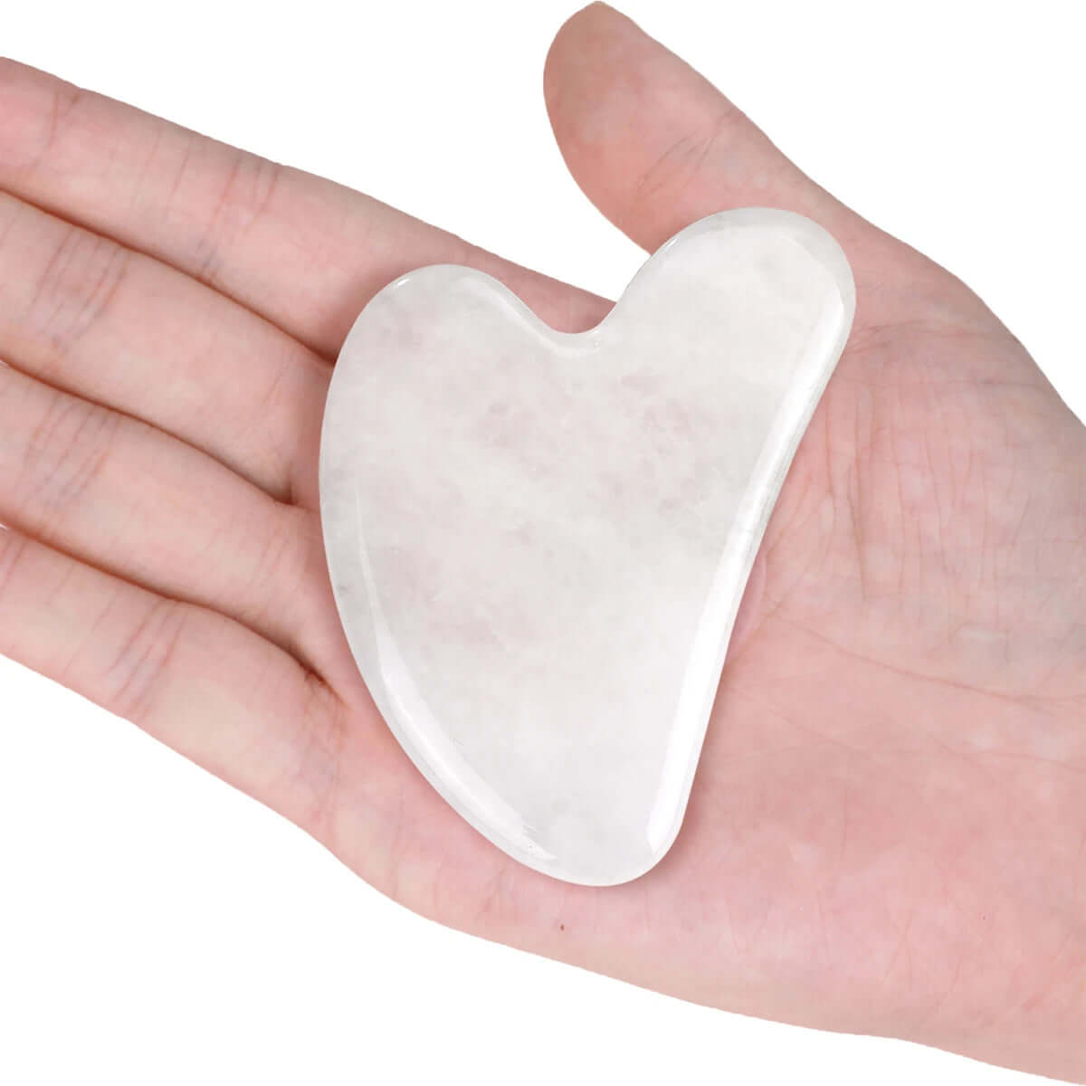 Gua sha PureDrain en jade blanc