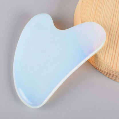 Gua sha PureDrain en opale blanc
