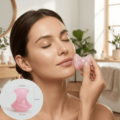 Gua sha visage volcanique, utilisation, dimension