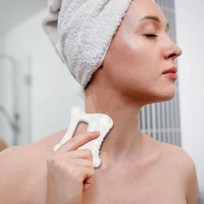 Gua Sha éclat ancestral, outil de massage cou