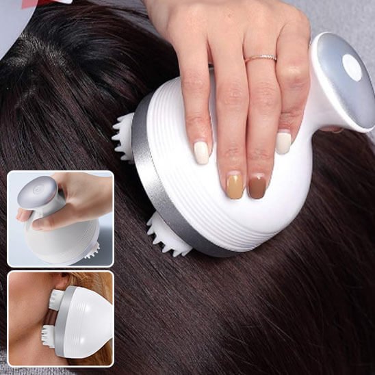 Masseur cuir chevelu, relaxation profonde, tête détendue