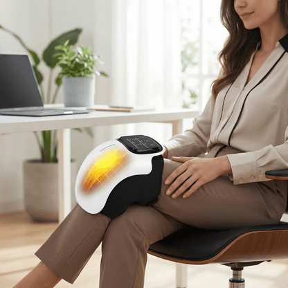 Masseur genoux infrarouge, utilisation bureau