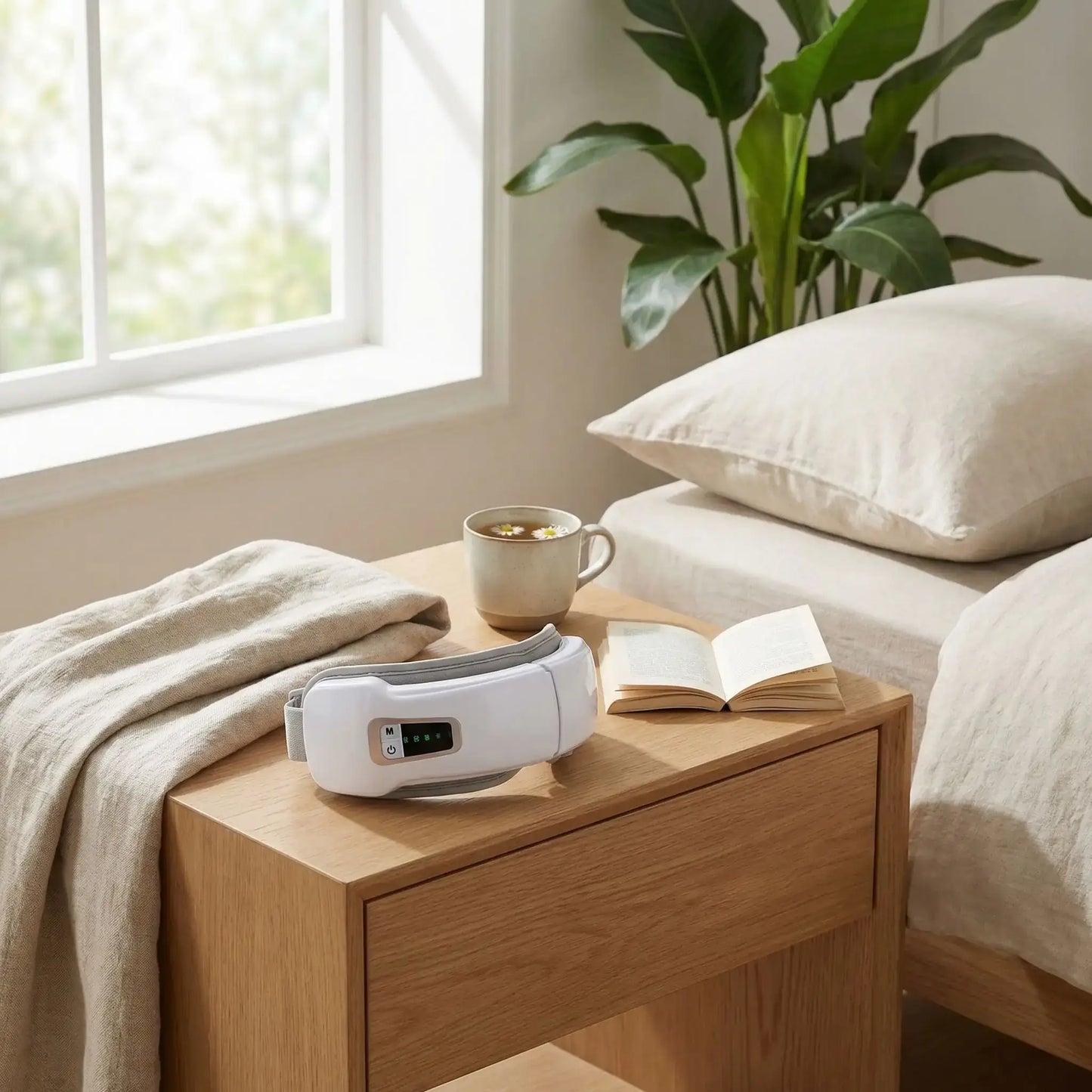 Masseur oculaire Auravision sur table