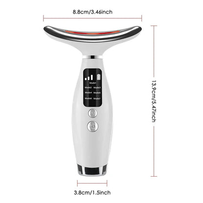 Masseur visage LED 7 couleurs dimension