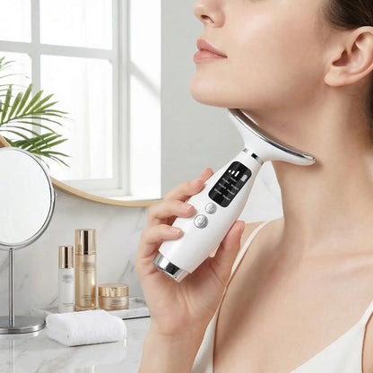 Masseur visage LED 7 couleurs raffermissant anti-rides-rajeunissement