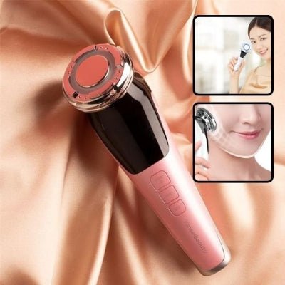 Masseur visage rouge rajeunissant raffermissant