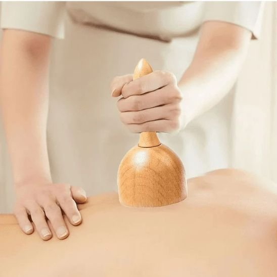 Outil de massage bois forme champignon  adorebeaute.com