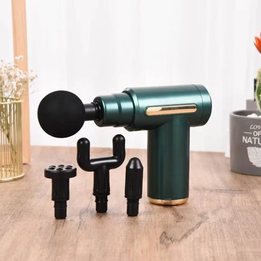 Pistolet de massage RecupActive vert avec têtes interchangeables