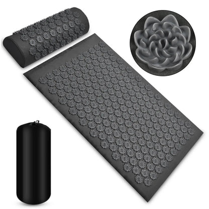 Tapis acupression détente gris