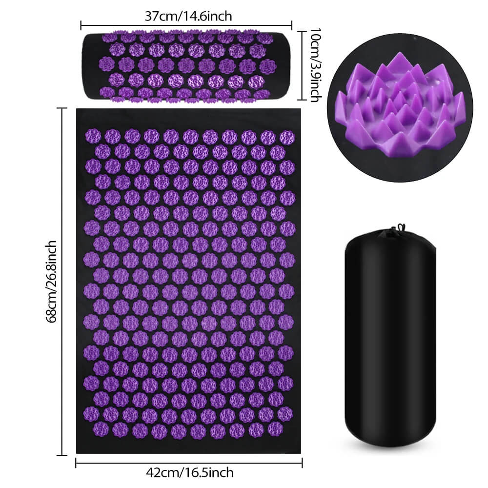 Tapis acupression detente violet
