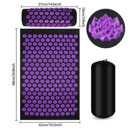 Tapis acupression detente violet