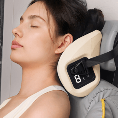 Utilisation assise masseur cervical Soothepulse