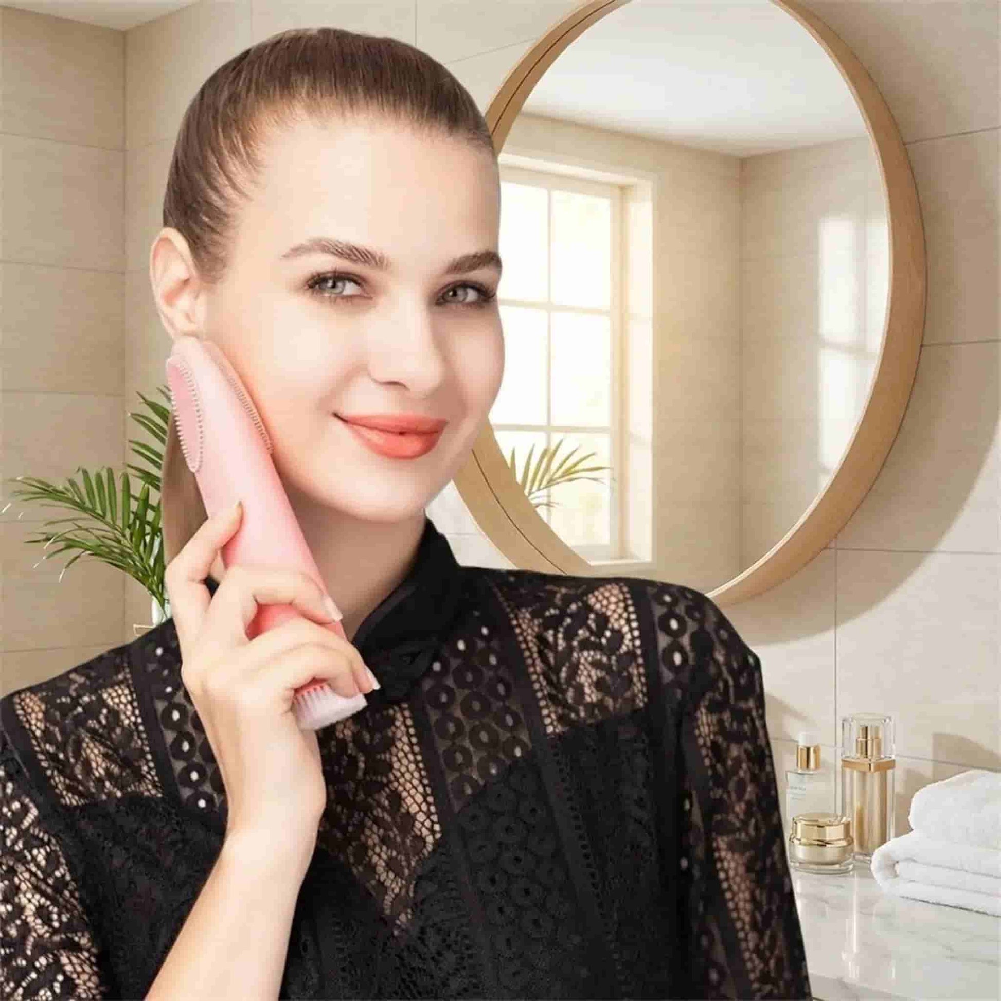 Appareil massage visage Luminpro avec tête nettoyée