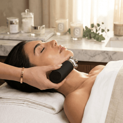 Appareil massage visage Luminpro dans salon