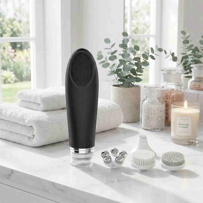 Appareil massage visage Luminpro noir sur table
