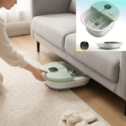 Bain de pied RelaxTherapy pliable chauffant facile à ranger