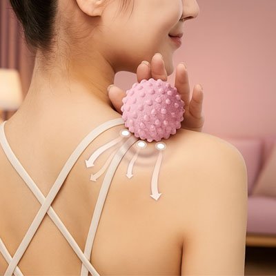 Balle de massage rolleballe massant epaule