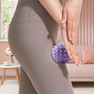 Balle de massage rolleballe pour cuisse recuperation musculaire