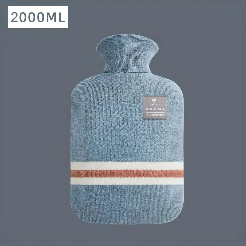 Bouillotte eau chaude 2000 ml bleu