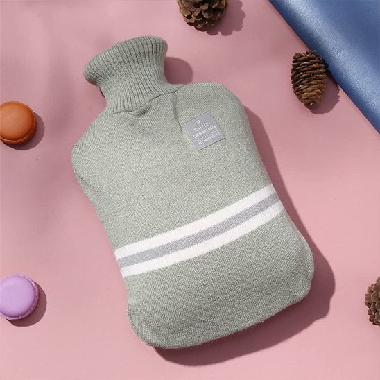 Bouillotte eau chaude​ therma gris main et pieds
