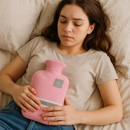 Bouillotte eau chaude​ therma pour soulager douleur ventre 