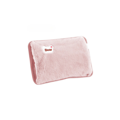 bouillotte electrique portable rose