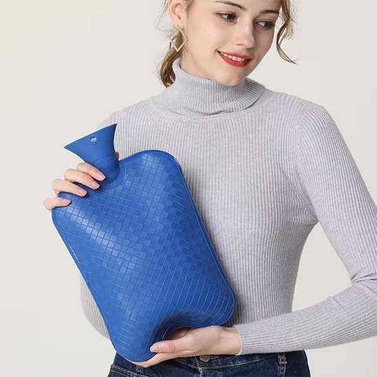 bouillotte en Pvc bleue 
