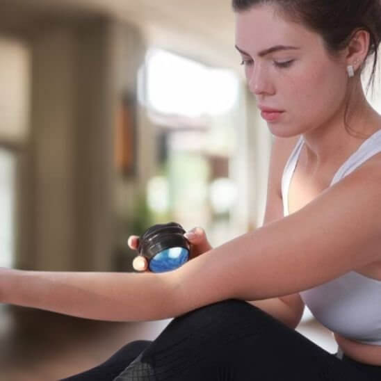 Boule de massage Recupflex massage bras, soulagement douleur