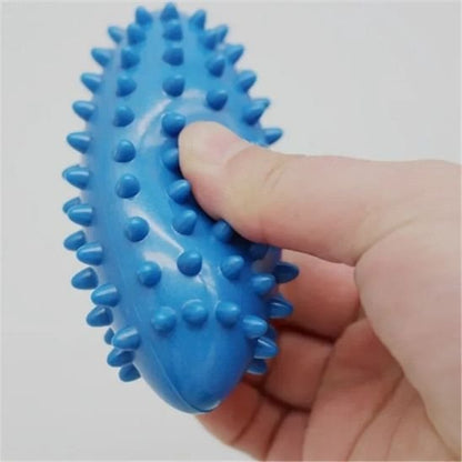 Boule de massage Thérapeutique bleu picots