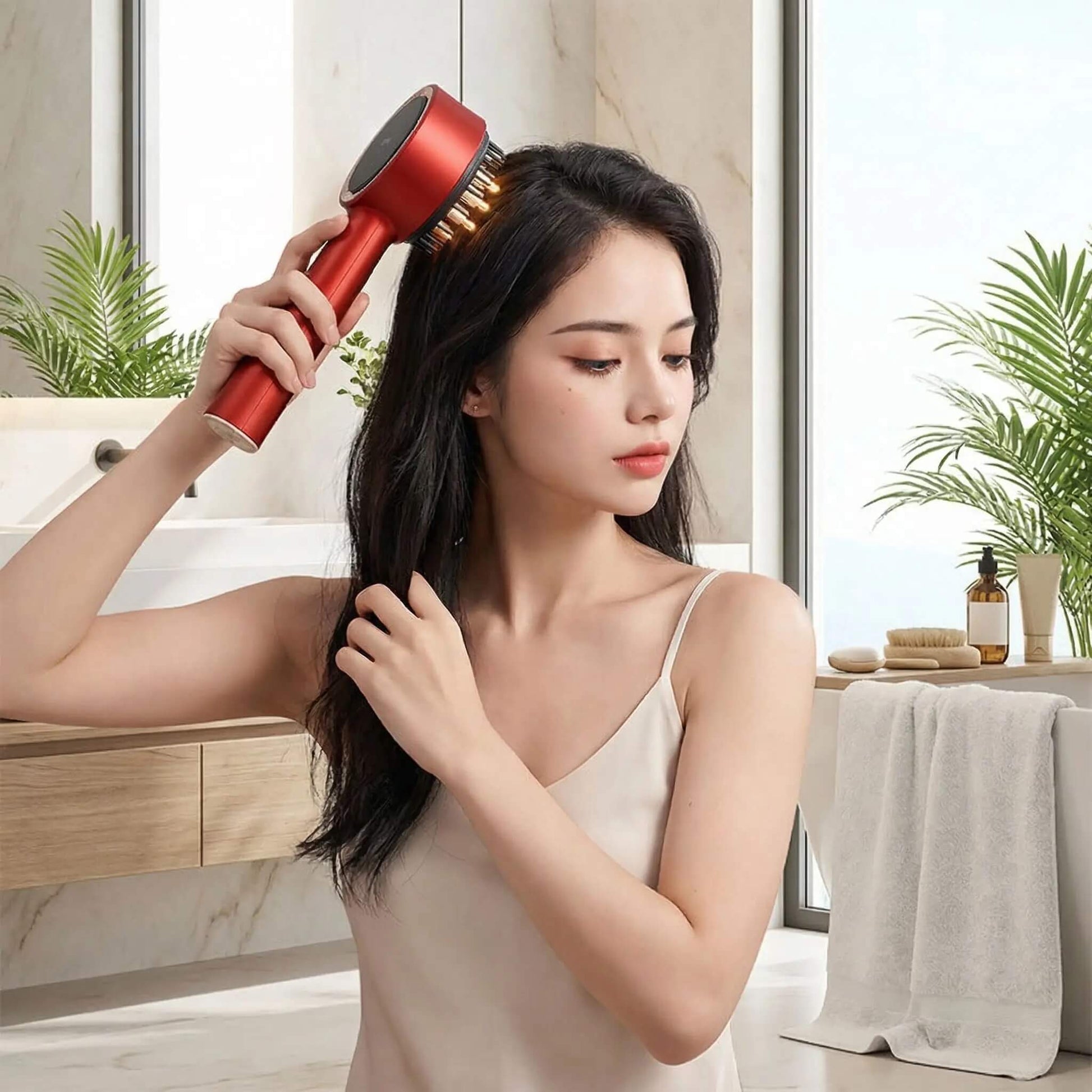  Brosse massage cuir chevelu Vibralux électrique
