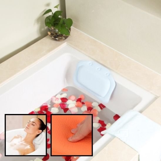 Coussin de bain AquaRelax soutien tête et nuque