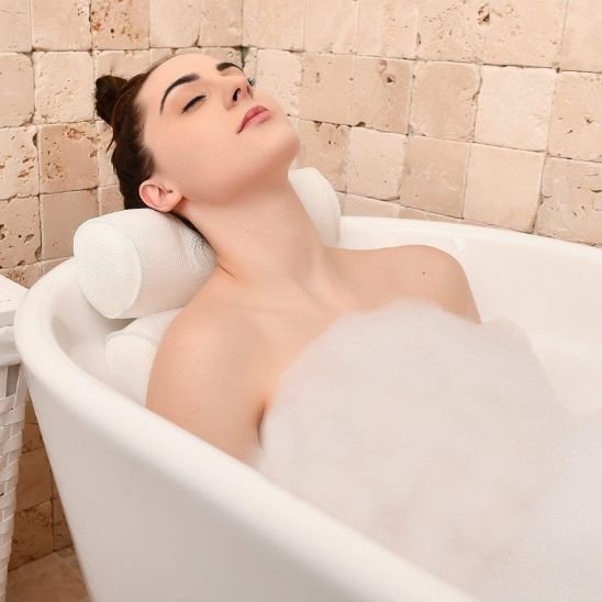 Coussin de bain spa mousse confort détente bain