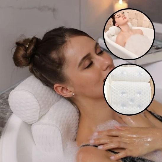 Coussin de bain spa soutien nuque relaxation