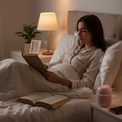 Diffuseur d'huiles essentielles Oeuf Coloré lumiere douce