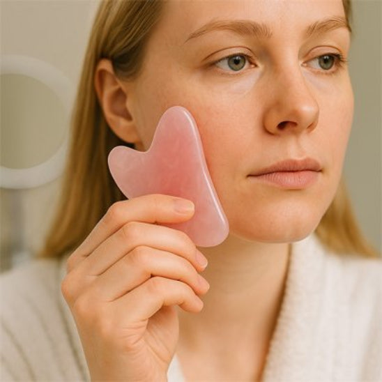  Femme pierre gua sha Authentique pour soin visage anti-âge 